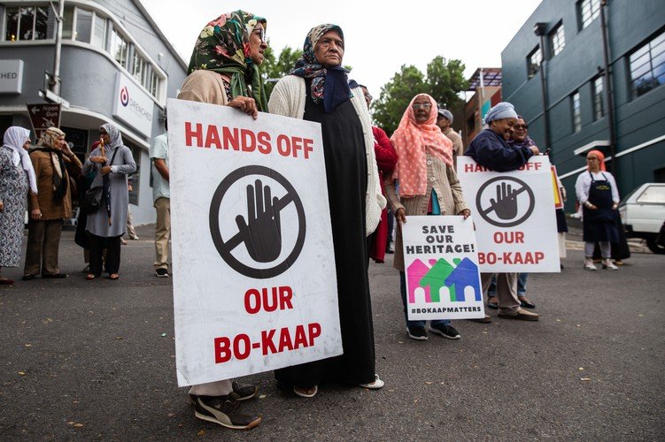 A community march through the historic streets of Bo-Kaap