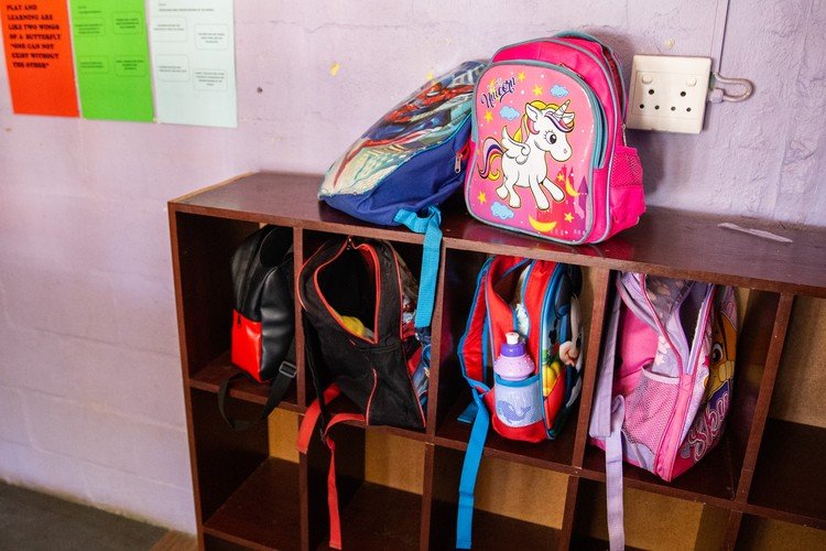 Young children in an early-learning environment