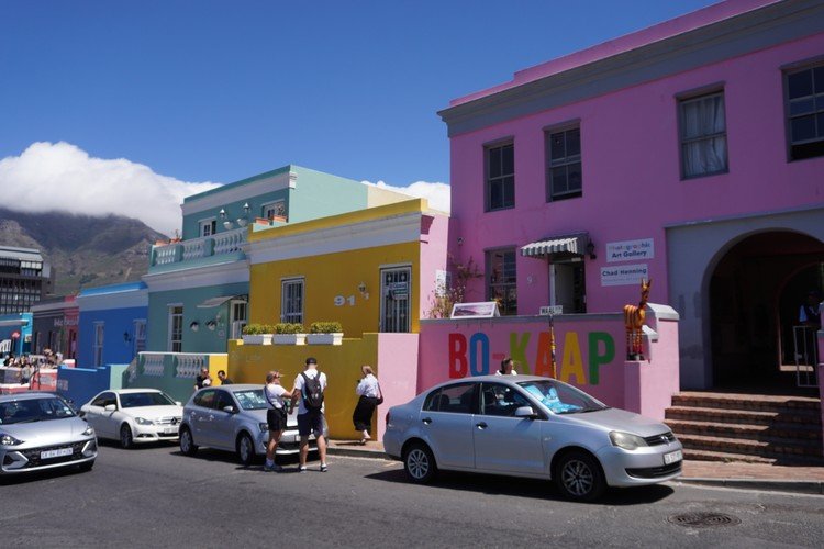 Bo-Kaap beneath Signal Hill in Cape Town