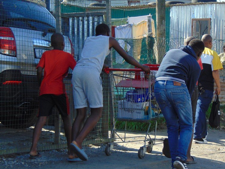 A Cape Town road during a major taxi strike